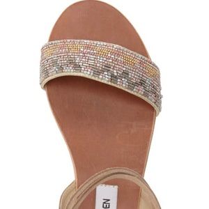Steve Madden Shaney beaded wraparound sandal
